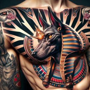 anubis tattoo design ideas clean fill divine for foot