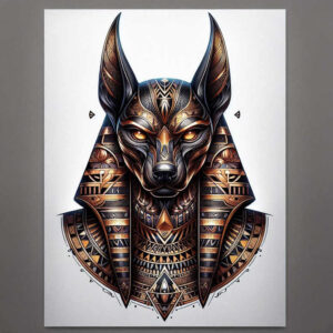 anubis tattoo design ideas Realism visual accuracy jackal for palm