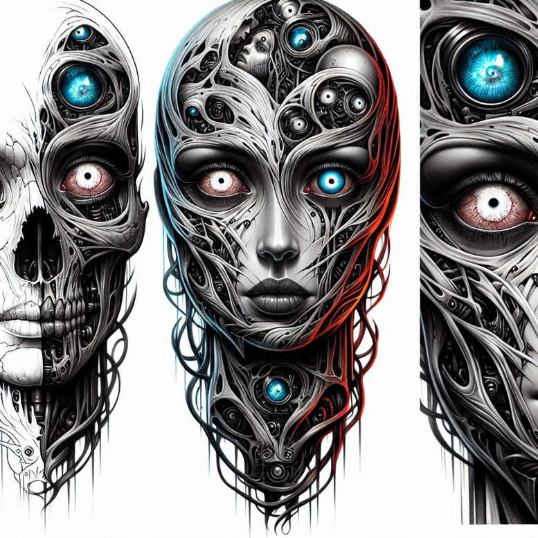 biomechanics tattoo design ideas natural blush structural design for upper back