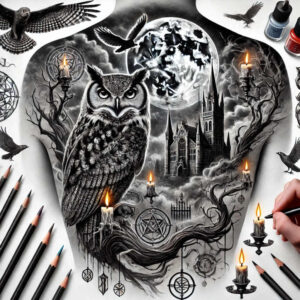 castle-chapel-chilling-refined-highlights – tattoo design ideas free ai generated – Gallery: castles-inkby-ai