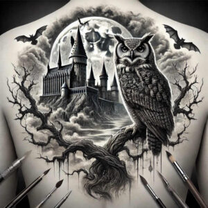 castle-keep-dark-surface-complexity – tattoo design ideas free ai generated – Gallery: castles-inkby-ai