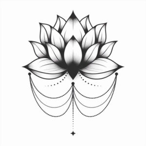 chain-band – tattoo design ideas free ai generated – neotraditional-bold-highlights – for-scapula – Gallery: chains-inkby-ai