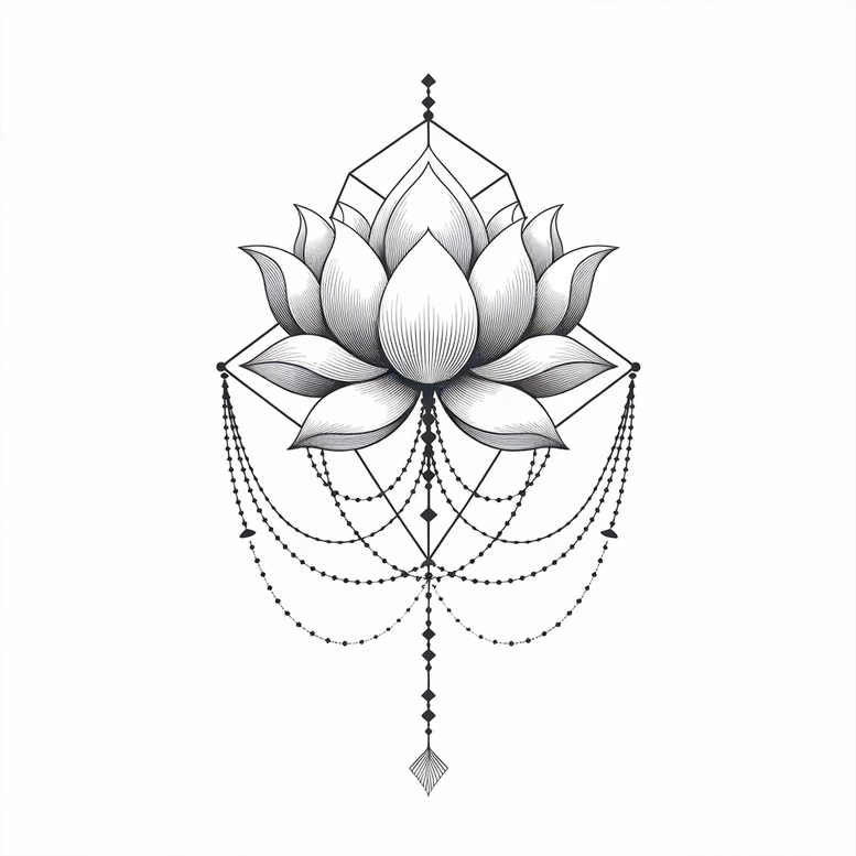 chain – tattoo design ideas free ai generated – realism-reflection-effect – for-arm – Gallery: chains-inkby-ai