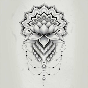 chain-motif – tattoo design ideas free ai generated – surrealism-symbolic – for-behind-ear – Gallery: chains-inkby-ai
