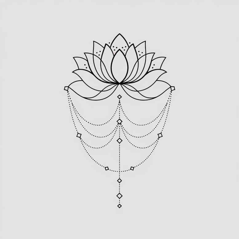 chain-links-silent-for-abdomen – tattoo design ideas free ai generated – Gallery: chains-inkby-ai