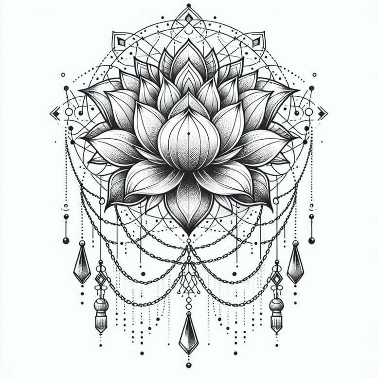 chain-necklace-clear-edge-for-lower-back – tattoo design ideas free ai generated – Gallery: chains-inkby-ai