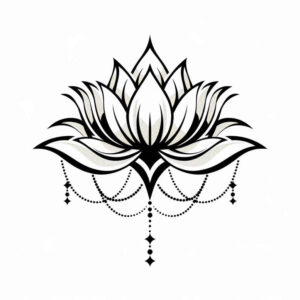 tattoo-necklace-pinprick-for-shin – tattoo design ideas free ai generated – Gallery: chains-inkby-ai