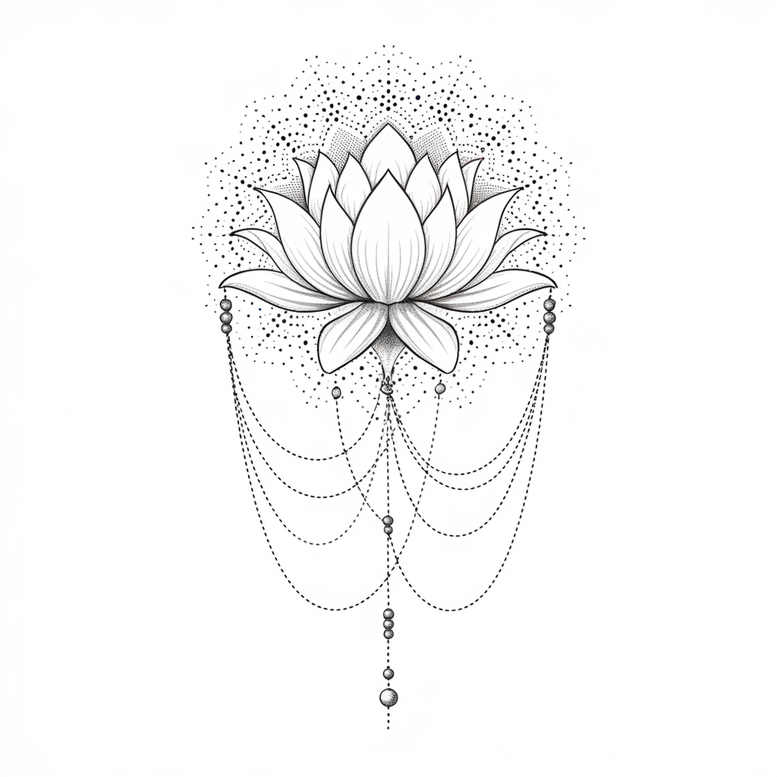 chain-ornament-elegant-for-behind-ear – tattoo design ideas free ai generated – Gallery: chains-inkby-ai
