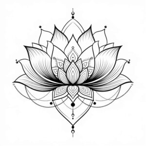 light-chain – tattoo design ideas free ai generated – fine-dot – for-scapula – Gallery: chains-inkby-ai