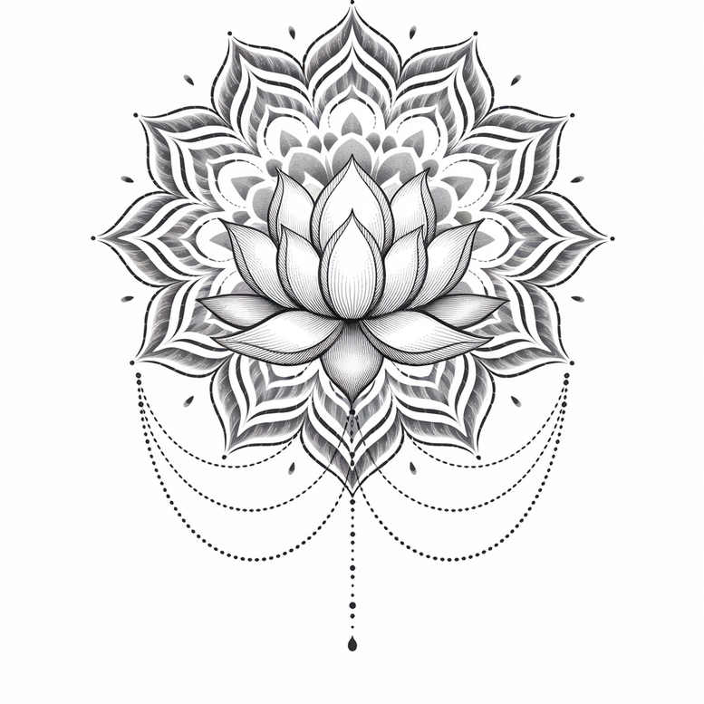 chain-with-pendant-simple-form-for-behind-ear – tattoo design ideas free ai generated – Gallery: chains-inkby-ai