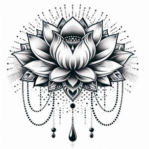 linked-jewelry-negative-space-for-upper-shoulder – tattoo design ideas free ai generated – Gallery: chains-inkby-ai