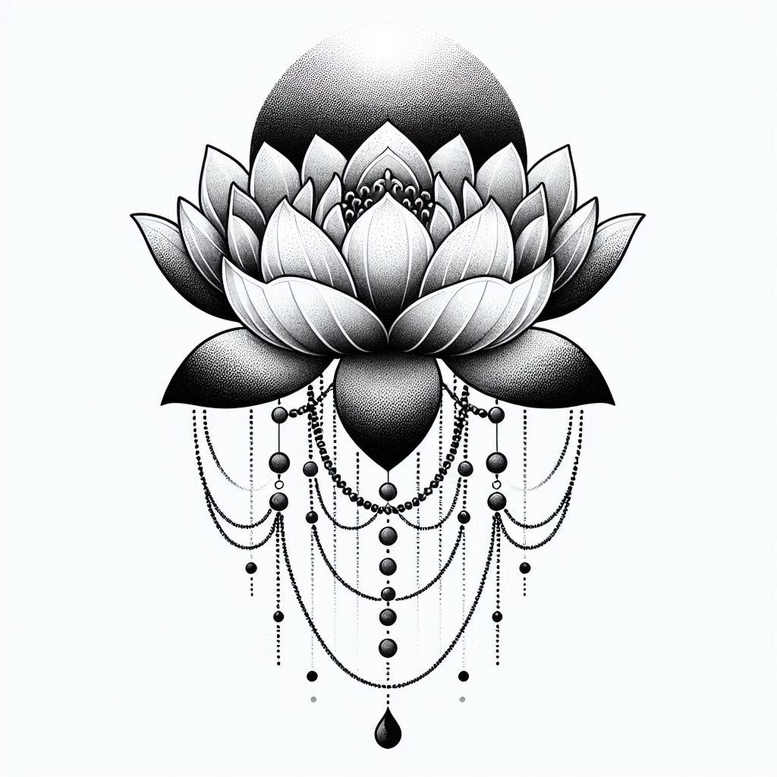 tattoo-bracelet – tattoo design ideas free ai generated – realism-deep-shadows – for-nape – Gallery: chains-inkby-ai