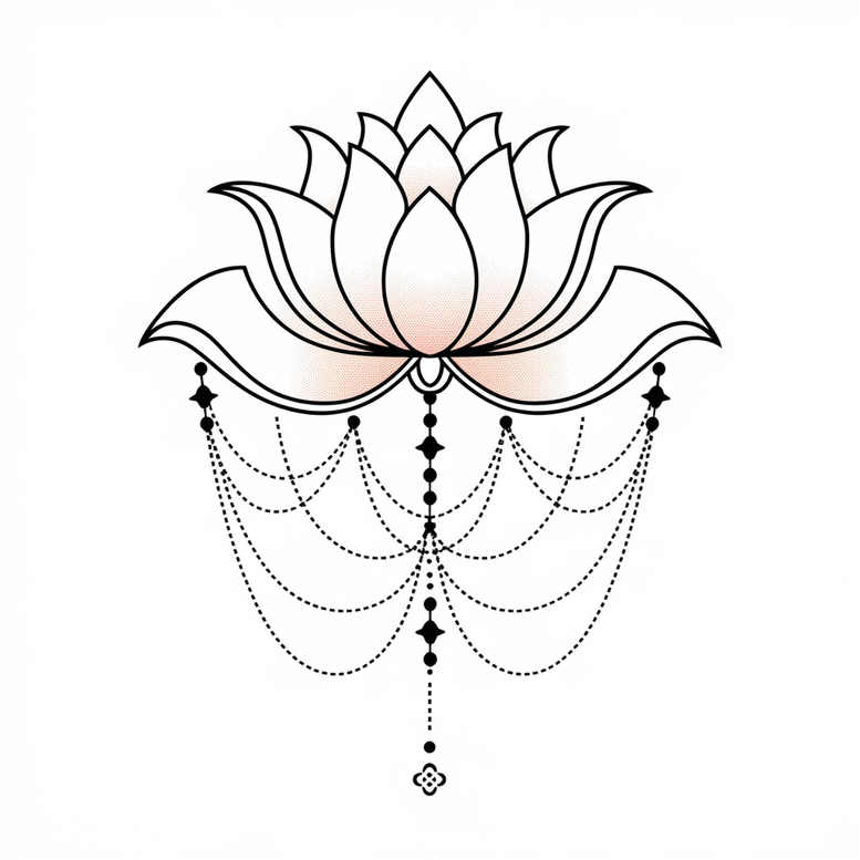 chains tattoo design ideas soft curve chained patterns for hand