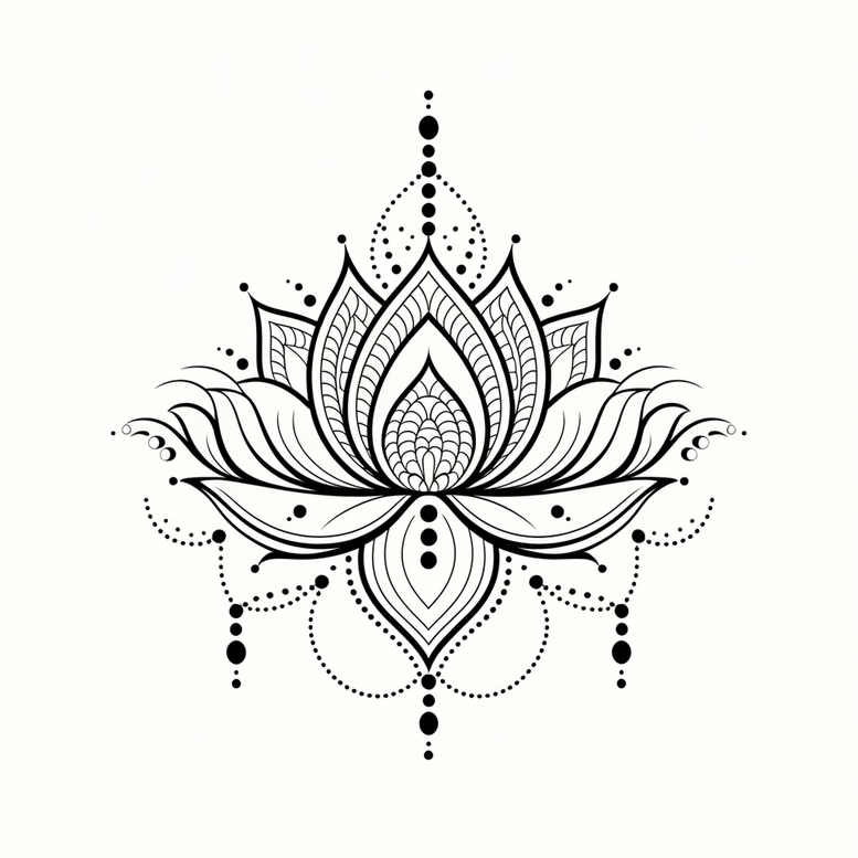 chains tattoo design ideas ultra-thin intricate loops shows endurance