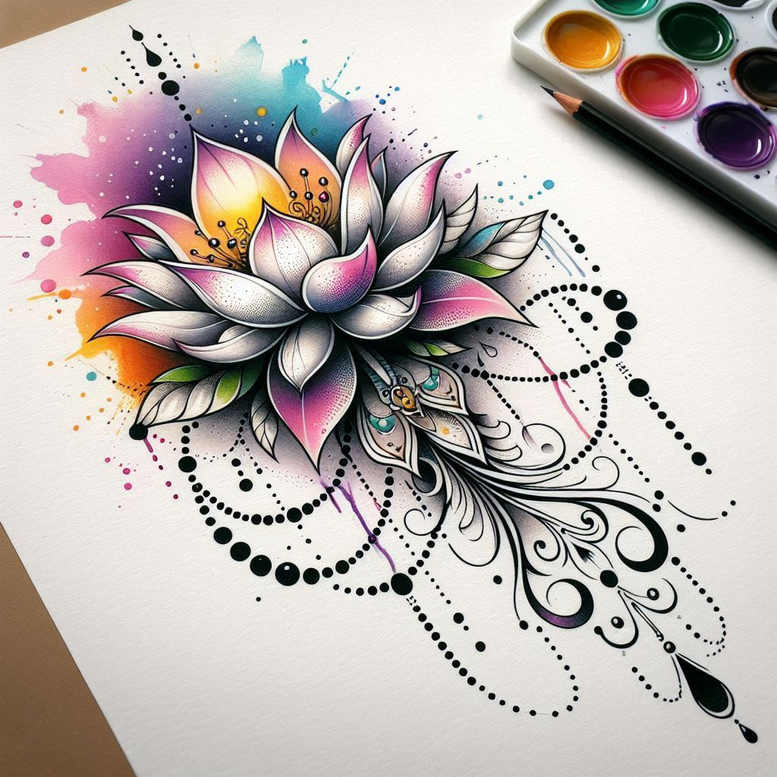 thin-chain – tattoo design ideas free ai generated – lightweight – for-upper-arm – Gallery: chains-inkby-ai