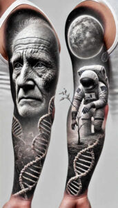 cosmic-rays – tattoo design ideas free ai generated – neotraditional-refined-color-palette – for-triceps – Gallery: cosmos-inkby-ai