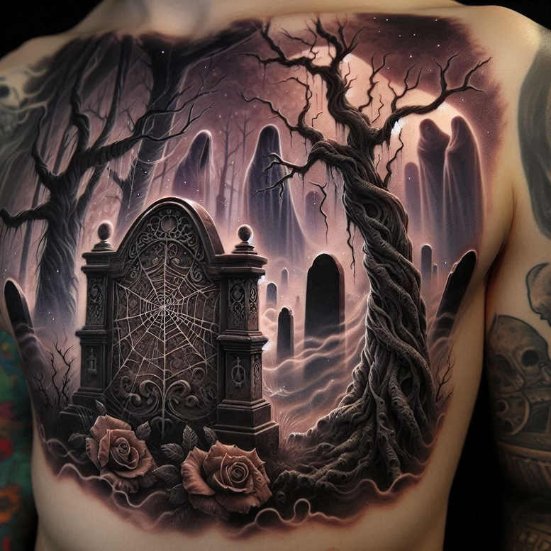 background-mask – tattoo design ideas free ai generated – grotesque – for-ankle – Gallery: cover-up-inkby-ai