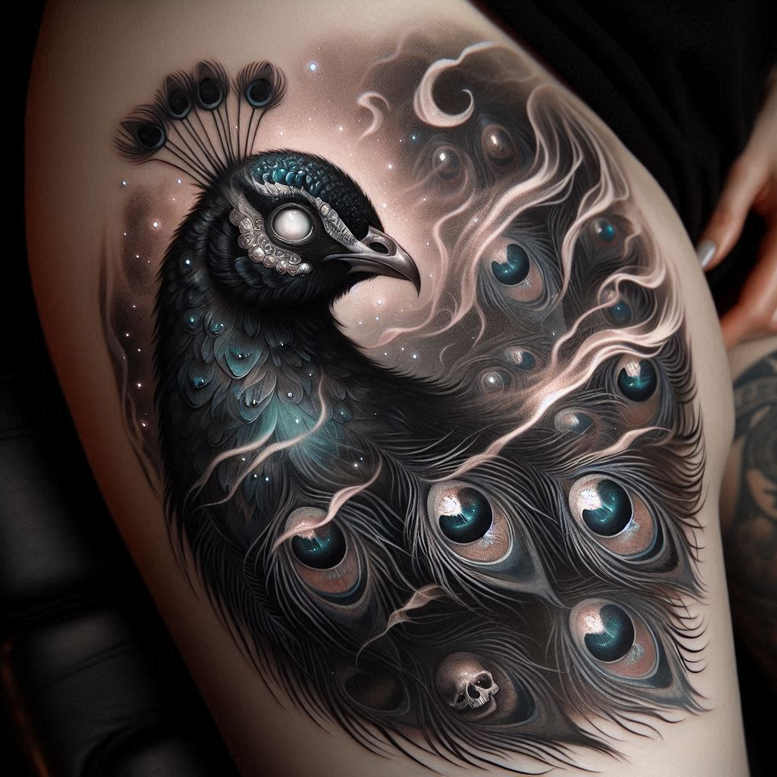 camouflage-motif – tattoo design ideas free ai generated – tattered-clothing – for-ribs – Gallery: cover-up-inkby-ai