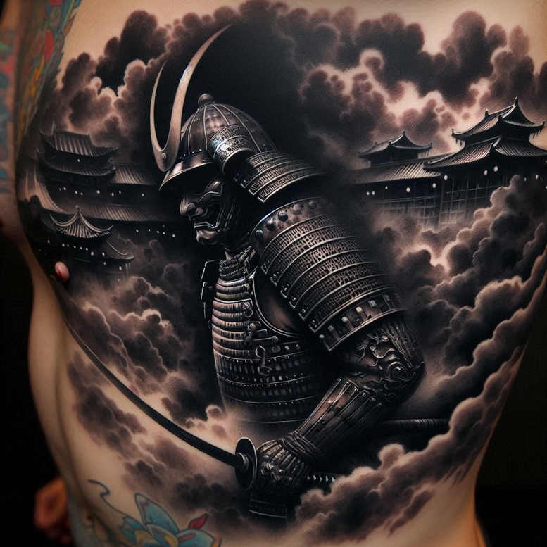 edge-softening – tattoo design ideas free ai generated – ruin – for-hip – Gallery: cover-up-inkby-ai