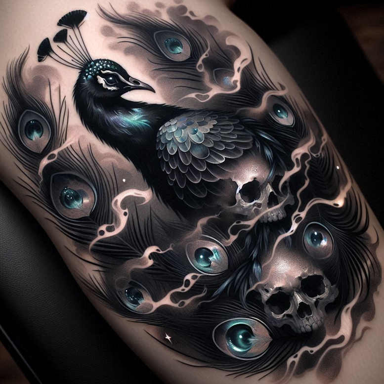 focal-shift – tattoo design ideas free ai generated – cursed – for-arm – Gallery: cover-up-inkby-ai