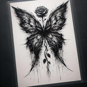 ink-restoration – tattoo design ideas free ai generated – gothic – for-back-of-neck – Gallery: cover-up-inkby-ai