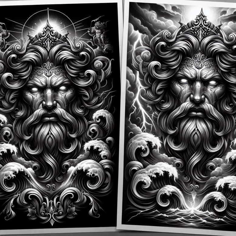 ink-transition – tattoo design ideas free ai generated – shadow – for-temple – Gallery: cover-up-inkby-ai