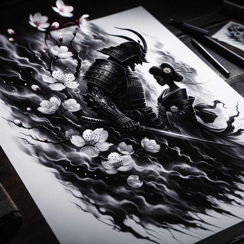 overpainting – tattoo design ideas free ai generated – haunted-house – for-shoulder-blade – Gallery: cover-up-inkby-ai