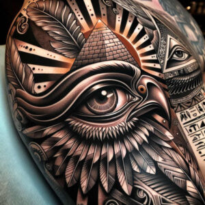 pattern-disguise – tattoo design ideas free ai generated – dark – for-heel – Gallery: cover-up-inkby-ai