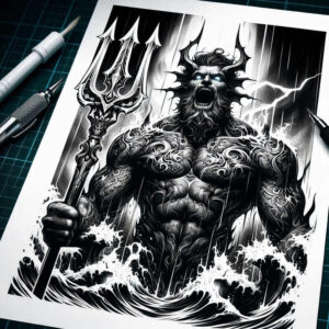 pattern-overlay – tattoo design ideas free ai generated – evil-grin – for-wrist-side – Gallery: cover-up-inkby-ai