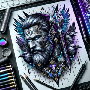smart-placement – tattoo design ideas free ai generated – chilling – for-triceps – Gallery: cover-up-inkby-ai