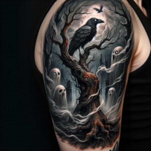 smooth-coverage – tattoo design ideas free ai generated – weird – for-nape – Gallery: cover-up-inkby-ai