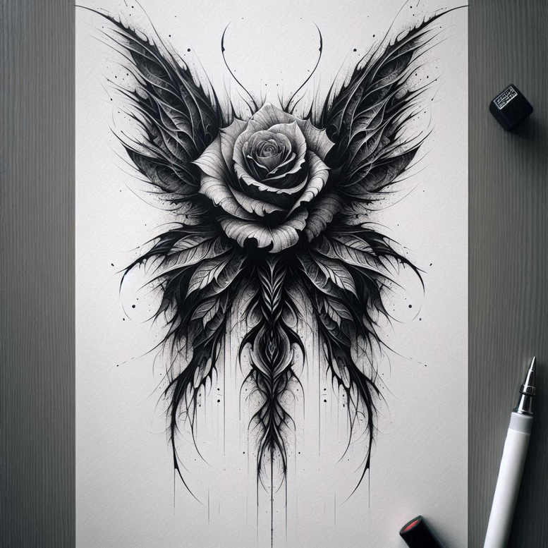 cover-up tattoo design ideas clean contrast bizarre shows resilience