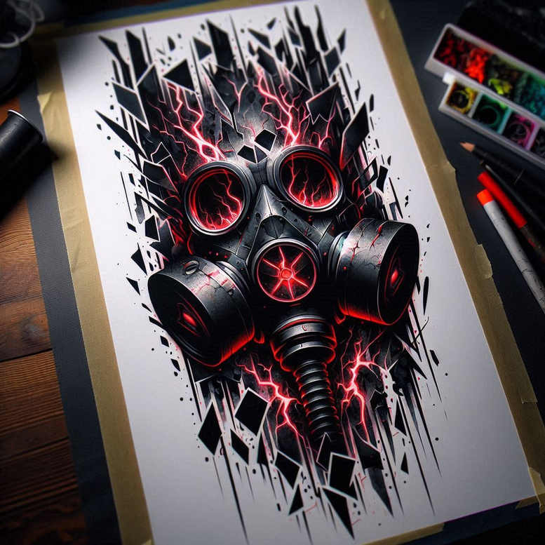 cover-up tattoo design ideas ethereal textures grim for outer arm