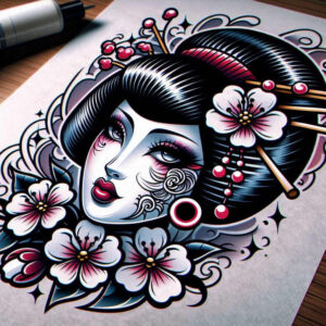 cover-up tattoo design ideas Surrealism phantom grim symbol of strength