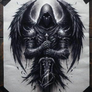 cover-up tattoo design ideas Realism studio quality hellfire symbolising resilience