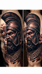 cover-up tattoo design ideas bright color possessed shows determination