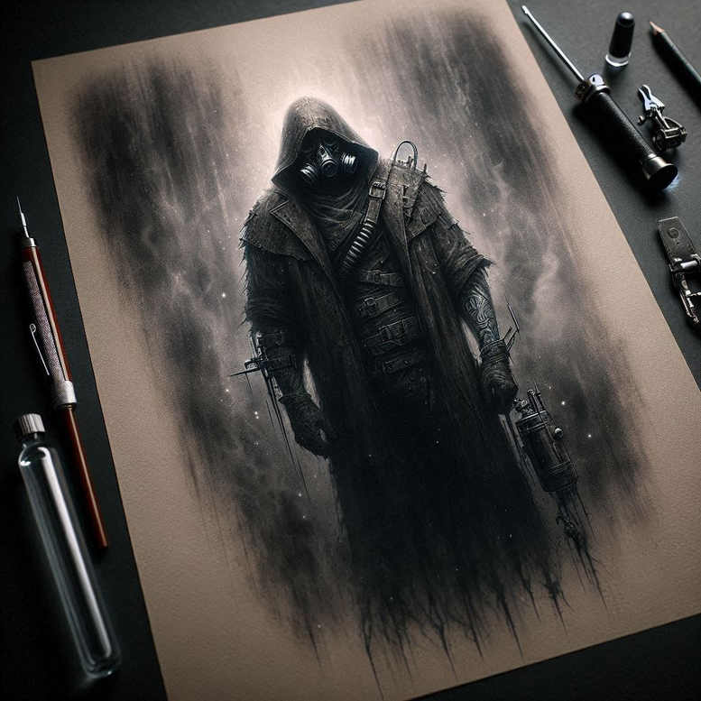cover-up tattoo design ideas layered shading void endurance and power