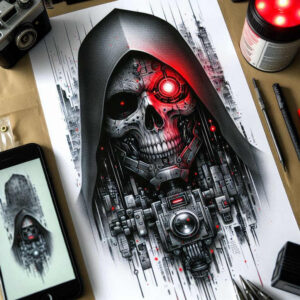 texture-mask – tattoo design ideas free ai generated – distorted – for-elbow – Gallery: cover-up-inkby-ai