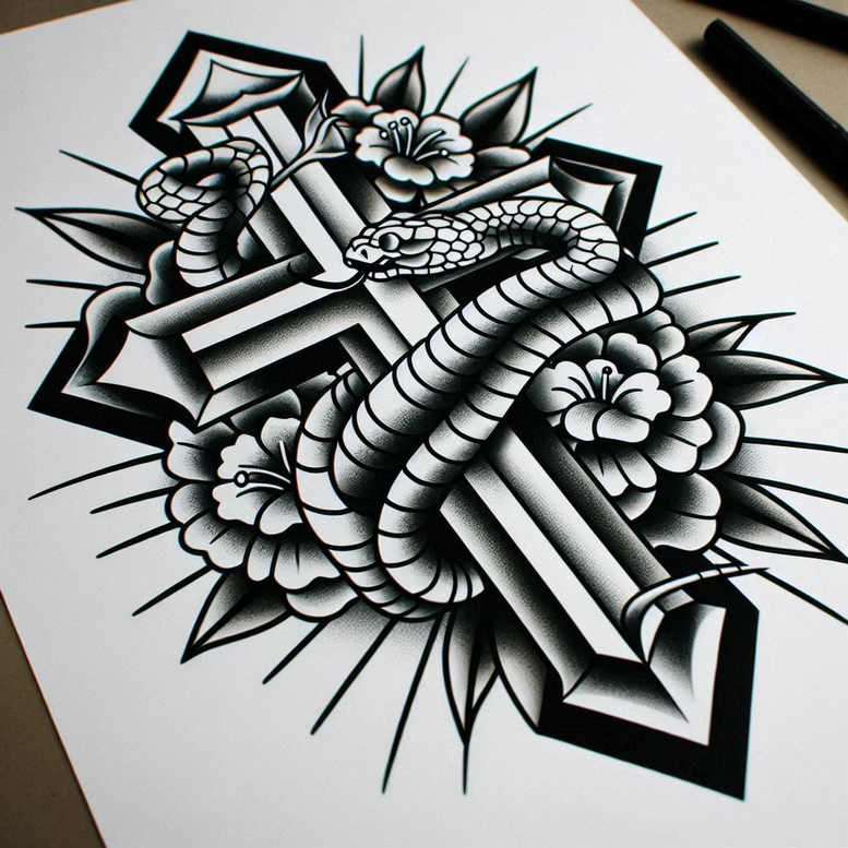 crosses tattoo design ideas artistic contrast classic resilience and power