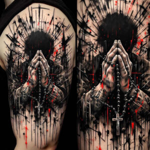 crosses tattoo design ideas color richness faith for outer arm