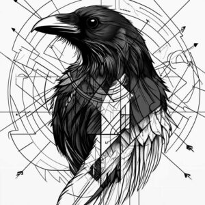 crows-and-ravens tattoo design ideas true-to-life detailed wings for wrist side