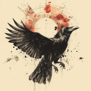 crows-and-ravens tattoo design ideas low-key free spirit for wrist side