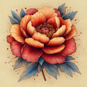 clean-background – tattoo design ideas free ai generated – micro-symbol – for-palm – Gallery: delicate-flowers-inkby-ai