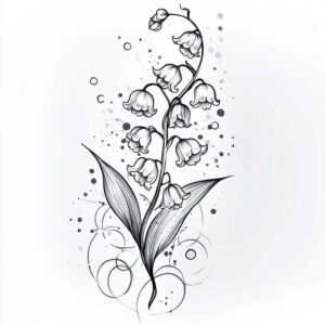fine-line – tattoo design ideas free ai generated – monochrome – for-spine – Gallery: delicate-flowers-inkby-ai