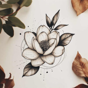 soft-shading – tattoo design ideas free ai generated – tiny-motif – for-shoulder – Gallery: delicate-flowers-inkby-ai
