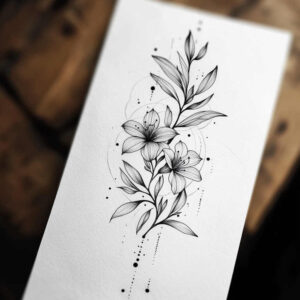 delicate-flowers tattoo design ideas refined airy composition represents resilience