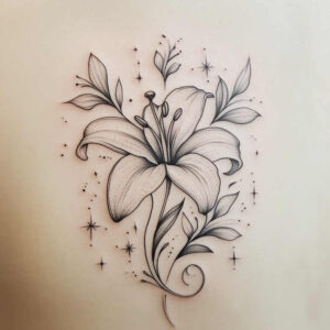 delicate-flowers tattoo design ideas no excess fine detail for hand
