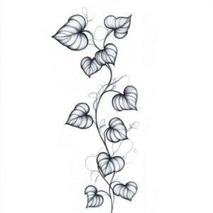 delicate-flowers tattoo design ideas pinprick fine linework symbolising perseverance