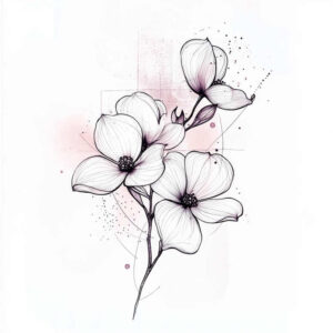 delicate-flowers tattoo design ideas slender floral motifs for shoulder