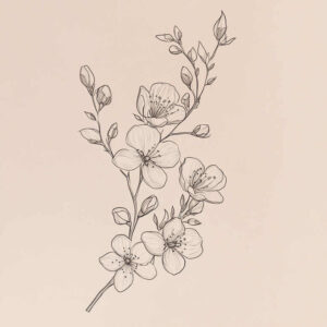delicate-flowers tattoo design ideas quiet gentle textures for foot